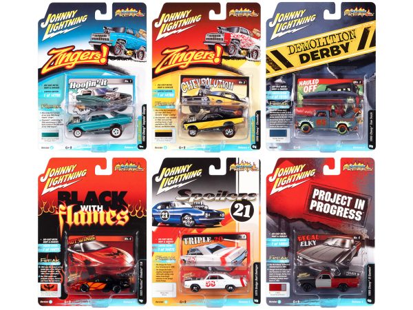"Street Freaks" 2021 Set A of 6 Cars Release 4 1/64 Diecast Model Cars by Johnny Lightning - Image 2