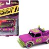 1965 Chevrolet Tow Truck #65 Random Acts of Violets Purple with Graphics "Demolition Derby" "Street Freaks" Series Limited Edition to 15196 pieces Worldwide 1/64 Diecast Model Car by Johnny Lightning - Image 2