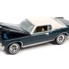 1971 Pontiac Grand Prix Bluestone Gray Metallic with White Top "Classic Gold Collection" Series Limited Edition to 8476 pieces Worldwide 1/64 Diecast Model Car by Johnny Lightning