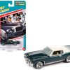 1971 Pontiac Grand Prix Bluestone Gray Metallic with White Top "Classic Gold Collection" Series Limited Edition to 8476 pieces Worldwide 1/64 Diecast Model Car by Johnny Lightning - Image 2