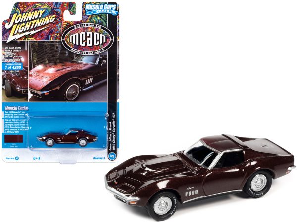 1969 Chevrolet Corvette 427 Garnet Red Metallic "MCACN (Muscle Car and Corvette Nationals)" Limited Edition to 4260 pieces Worldwide "Muscle Cars USA" Series 1/64 Diecast Model Car by Johnny Lightning - Image 2