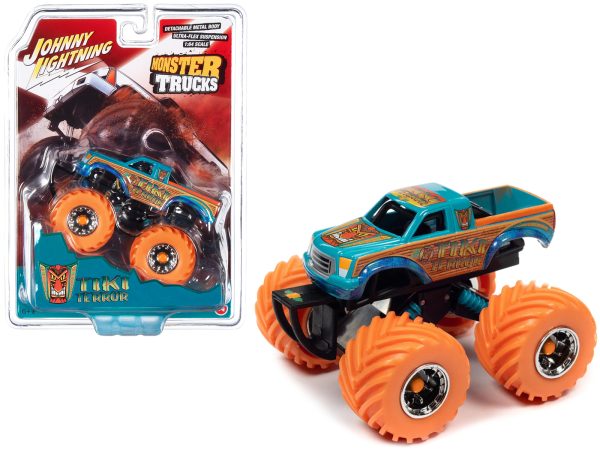 "Tiki Terror" Monster Truck "Who do Voo Doo?" "Monster Trucks" Series 1/64 Diecast Model by Johnny Lightning