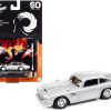 Aston Martin DB5 RHD (Right Hand Drive) Silver Metallic 007 (James Bond) "GoldenEye" (1995) Movie with Collectible Tin Display "Silver Screen Machines" Series 1/64 Diecast Model Car by Johnny Lightning - Image 2