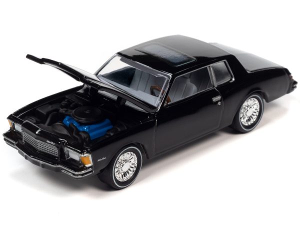 1979 Chevrolet Monte Carlo Black with Poker Chip and Game Card "Trivial Pursuit" "Pop Culture" 2023 Release 2 1/64 Diecast Model Car by Johnny Lightning - Image 2
