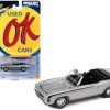 1969 Chevrolet Camaro RS/SS Convertible Cortez Silver Metallic with Black Stripes Limited Edition to 2572 pieces Worldwide "OK Used Cars" 2023 Series 1/64 Diecast Model Car by Johnny Lightning - Image 2