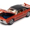 1972 Oldsmobile 442 W-30 Flame Orange Metallic with Matt Black Top and Stripes Limited Edition to 2620 pieces Worldwide "OK Used Cars" 2023 Series 1/64 Diecast Model Car by Johnny Lightning - Image 2