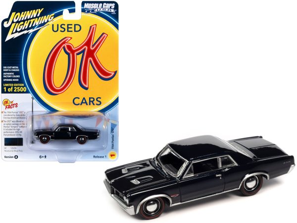 1964 Pontiac GTO Nocturne Blue Metallic Limited Edition to 2500 pieces Worldwide "OK Used Cars" 2023 Series 1/64 Diecast Model Car by Johnny Lightning - Image 2