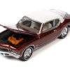 1976 Oldsmobile Cutlass Supreme Dark Blue Metallic with White Top & Interior & 1972 Buick Riviera Burnish Bronze Metallic with White Top & Interior "Super Seventies" Set of 2 Cars "2-Packs" 2023 Release 2 1/64 Diecast Model Cars by Johnny Lightning - Image 3