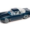 1976 Oldsmobile Cutlass Supreme Dark Blue Metallic with White Top & Interior & 1972 Buick Riviera Burnish Bronze Metallic with White Top & Interior "Super Seventies" Set of 2 Cars "2-Packs" 2023 Release 2 1/64 Diecast Model Cars by Johnny Lightning - Image 4