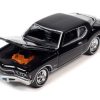 1976 Oldsmobile Cutlass Supreme Red Metallic with White Top and Interior and 1972 Buick Riviera Black "Super Seventies" Set of 2 Cars "2-Packs" 2023 Release 2 1/64 Diecast Model Cars by Johnny Lightning - Image 2