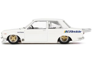 Datsun 510 Pro Street Pearl White "GREDDY" (Designed by Jun Imai) "Kaido House" Special 1/64 Diecast Model Car by True Scale Miniatures