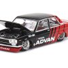Datsun 510 Pro Street "ADVAN" Black and Red (Designed by Jun Imai) "Kaido House" Special 1/64 Diecast Model Car by True Scale Miniatures - Image 4
