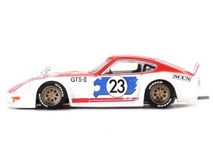 Nissan Fairlady Z RHD (Right Hand Drive) #23 "Kaido GT Omori Works" White and Red with Graphics (Designed by Jun Imai) "Kaido House" Special 1/64 Diecast Model Car by True Scale Miniatures
