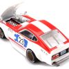 Nissan Fairlady Z RHD (Right Hand Drive) #23 "Kaido GT Omori Works" White and Red with Graphics (Designed by Jun Imai) "Kaido House" Special 1/64 Diecast Model Car by True Scale Miniatures - Image 3