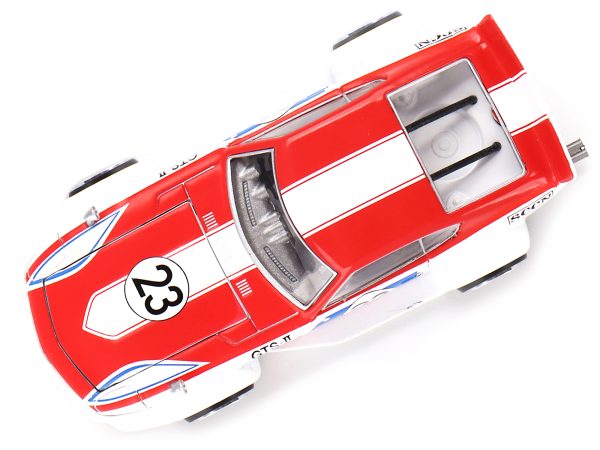 Nissan Fairlady Z RHD (Right Hand Drive) #23 "Kaido GT Omori Works" White and Red with Graphics (Designed by Jun Imai) "Kaido House" Special 1/64 Diecast Model Car by True Scale Miniatures - Image 5