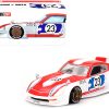 Nissan Fairlady Z RHD (Right Hand Drive) #23 "Kaido GT Omori Works" White and Red with Graphics (Designed by Jun Imai) "Kaido House" Special 1/64 Diecast Model Car by True Scale Miniatures - Image 4