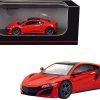 Honda NSX RHD (Right Hand Drive) Red with Black Top 1/64 Diecast Model Car by Kyosho