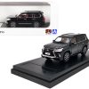 Lexus LX570 with Sunroof Black 1/64 Diecast Model Car by LCD Models