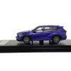 Toyota Highlander Blue Metallic with Sunroof 1/64 Diecast Model Car by LCD Models