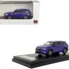 Toyota Highlander Blue Metallic with Sunroof 1/64 Diecast Model Car by LCD Models - Image 3