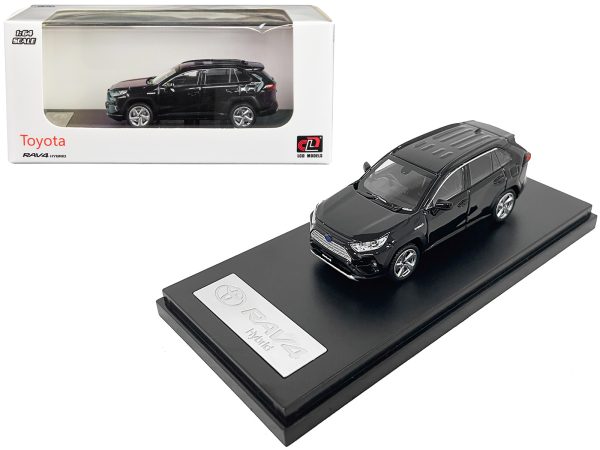 Toyota RAV4 Hybrid Black 1/64 Diecast Model Car by LCD Models - Image 2