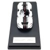 McLaren Elva Convertible White with Carbon and Red Stripes 1/64 Diecast Model Car by LCD Models - Image 3