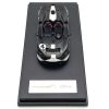 McLaren Elva Convertible #4 Carbon Black with White and Red Stripes 1/64 Diecast Model Car by LCD Models - Image 4