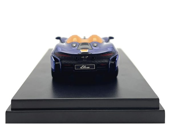 McLaren Elva Convertible Dark Blue Metallic with Orange Accents "Gulf Oil" 1/64 Diecast Model Car by LCD Models - Image 2