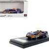 McLaren Elva Convertible Dark Blue Metallic with Orange Accents "Gulf Oil" 1/64 Diecast Model Car by LCD Models - Image 3