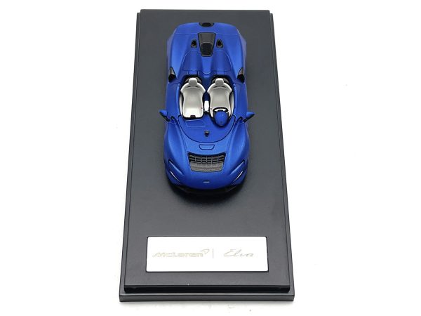 McLaren Elva Convertible Matt Blue Metallic 1/64 Diecast Model Car by LCD Models - Image 3