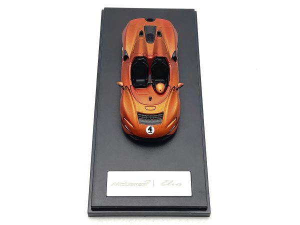 McLaren Elva Convertible #4 Matt Orange Metallic 1/64 Diecast Model Car by LCD Models - Image 3