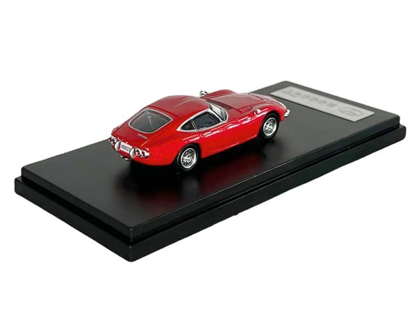 Toyota 2000GT RHD (Right Hand Drive) Red 1/64 Diecast Model Car by LCD Models - Image 2