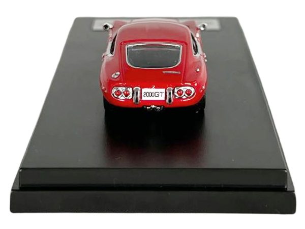 Toyota 2000GT RHD (Right Hand Drive) Red 1/64 Diecast Model Car by LCD Models - Image 3