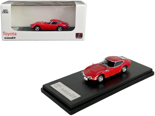 Toyota 2000GT RHD (Right Hand Drive) Red 1/64 Diecast Model Car by LCD Models - Image 5