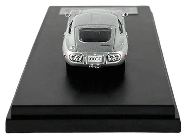 Toyota 2000GT RHD (Right Hand Drive) Silver Metallic 1/64 Diecast Model Car by LCD Models - Image 2