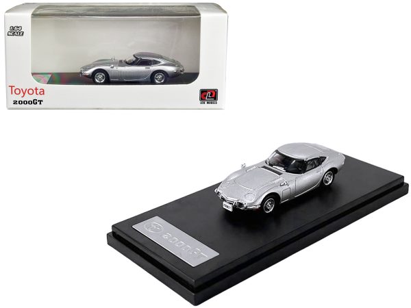 Toyota 2000GT RHD (Right Hand Drive) Silver Metallic 1/64 Diecast Model Car by LCD Models - Image 5