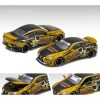 Lexus LC500 RHD (Right Hand Drive) Black and Gold "Racingstar Performance" 1/64 Diecast Model Car by Era Car
