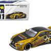 Lexus LC500 RHD (Right Hand Drive) Black and Gold "Racingstar Performance" 1/64 Diecast Model Car by Era Car - Image 2