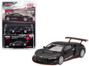 Honda NSX GT3 Presentation Matt Black Limited Edition to 3,600 pieces Worldwide 1/64 Diecast Model Car by True Scale Miniatures