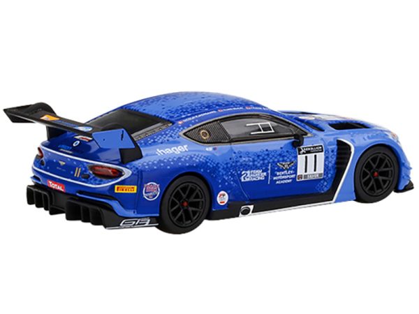 Bentley Continental GT3 RHD (Right Hand Drive) #11 Frank Bird - Nicolai Kjaergaard - Euan McKay Team Parker Total 24 Hours of Spa (2020) Limited Edition to 1800 pieces Worldwide 1/64 Diecast Model Car by True Scale Miniatures - Image 3