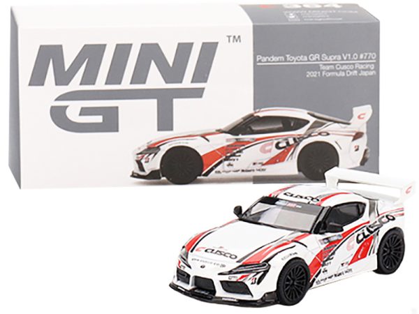 Toyota Pandem GR Supra V1.0 #770 RHD (Right Hand Drive) Yusuke Kusaba "Team Cusco Racing" Formula Drift Japan (2021) Limited Edition to 3000 pieces Worldwide 1/64 Diecast Model Car by True Scale Miniatures - Image 2