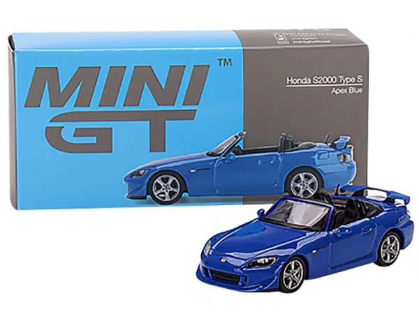 Honda S2000 (AP2) Type S Convertible RHD (Right Hand Drive) Apex Blue Limited Edition to 3000 pieces Worldwide 1/64 Diecast Model Car by True Scale Miniatures - Image 3