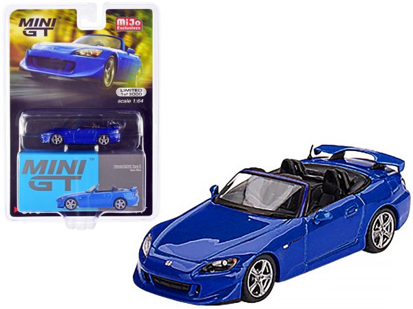 Honda S2000 (AP2) Type S Convertible RHD (Right Hand Drive) Apex Blue Limited Edition to 3000 pieces Worldwide 1/64 Diecast Model Car by True Scale Miniatures - Image 4