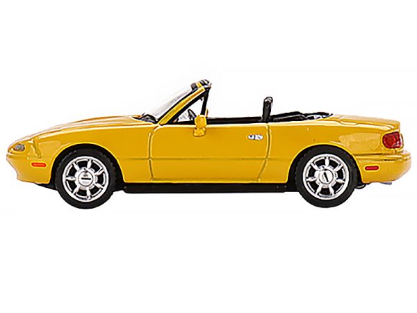 Mazda Miata MX-5 (NA) Convertible Sunburst Yellow Limited Edition to 2400 pieces Worldwide 1/64 Diecast Model Car by True Scale Miniatures - Image 2