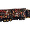 Western Star 49X with 40 Ft Container "Dia de los Muertos" (Day of the Dead) Black with Graphics 1/64 Diecast Model by True Scale Miniatures - Image 2