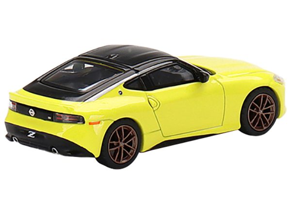 2023 Nissan Z Proto Spec Ikazuchi Yellow with Black Top Limited Edition to 3000 pieces Worldwide 1/64 Diecast Model Car by True Scale Miniatures - Image 2