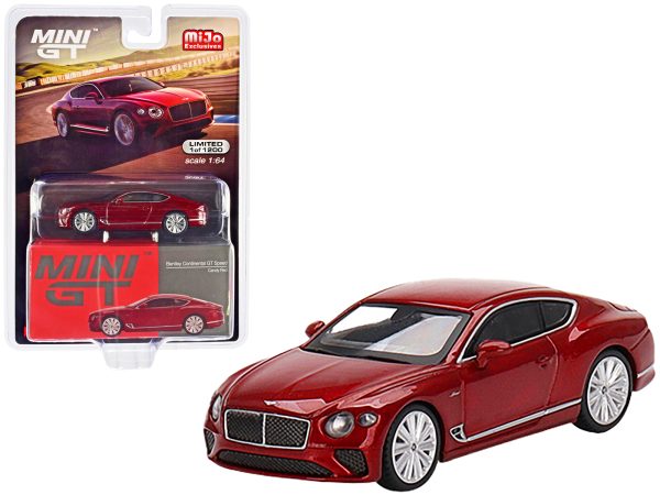 2022 Bentley Continental GT Speed Candy Red Limited Edition to 1200 pieces Worldwide 1/64 Diecast Model Car by True Scale Miniatures - Image 3