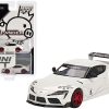 Toyota Pandem GR Supra V1.0 RHD (Right Hand Drive) Pearl White with Graphics Limited Edition to 2400 pieces Worldwide 1/64 Diecast Model Car by True Scale Miniatures - Image 4
