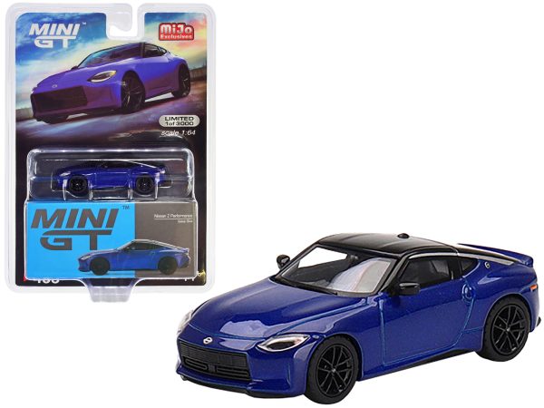 2023 Nissan Z Performance Seiran Blue Metallic with Black Top Limited Edition to 3000 pieces Worldwide 1/64 Diecast Model Car by True Scale Miniatures - Image 3