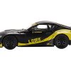 Toyota GR Supra "LB-Works" Matt Black with Yellow Graphics Limited Edition to 1800 pieces Worldwide 1/64 Diecast Model Car by True Scale Miniatures - Image 2